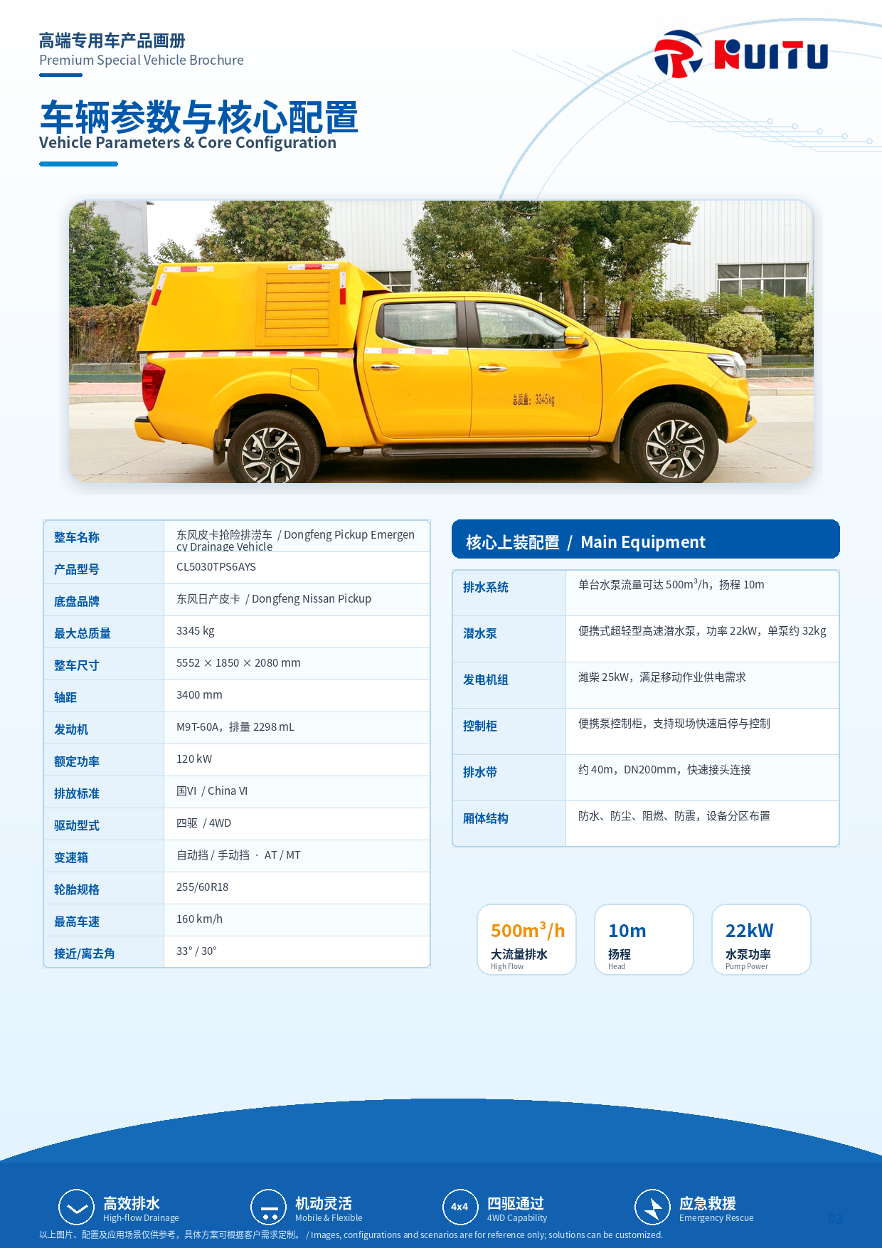 东风皮卡抢险排涝车_产品画册_03