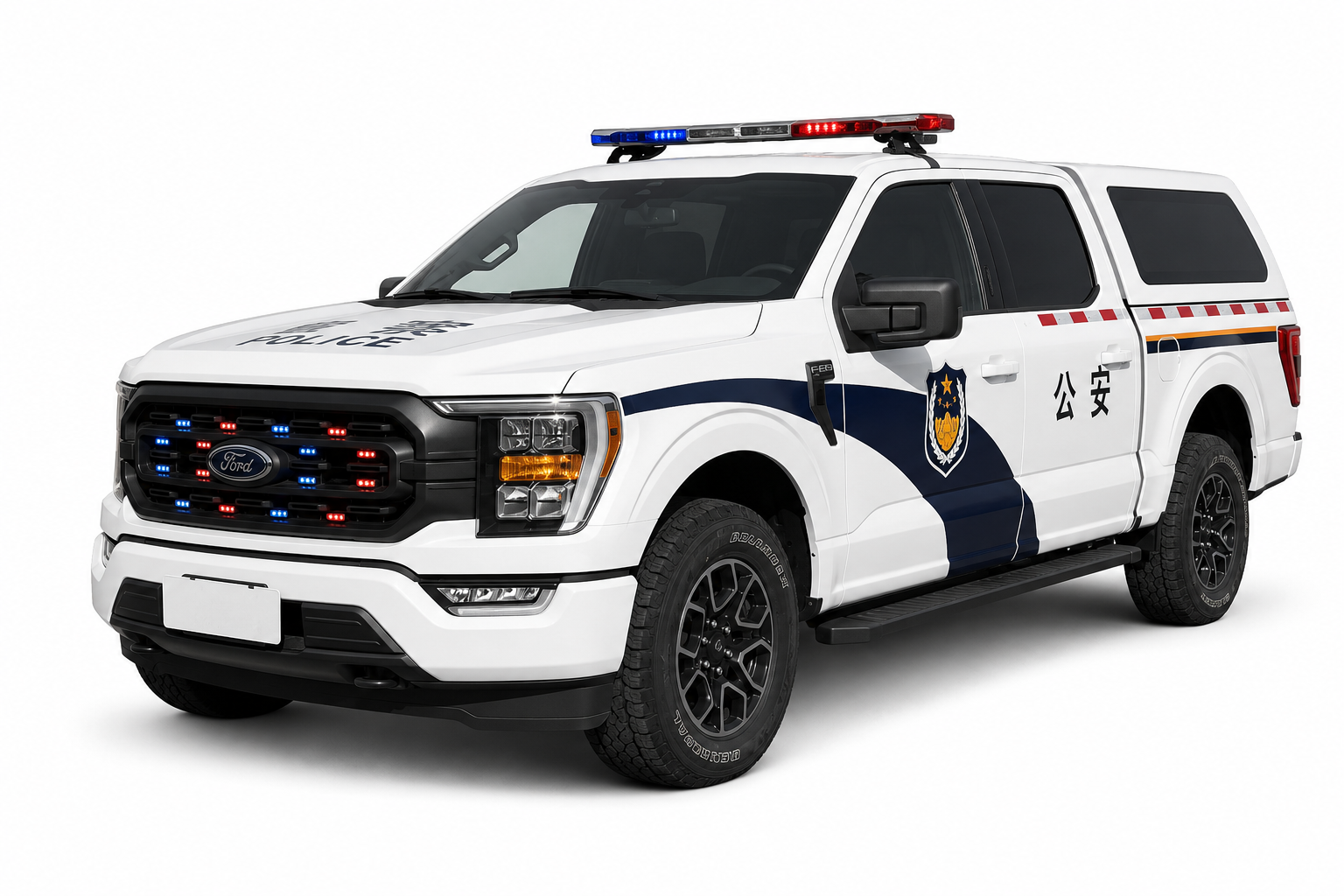 福特F150四驱硬核越野应急通讯救援指挥车