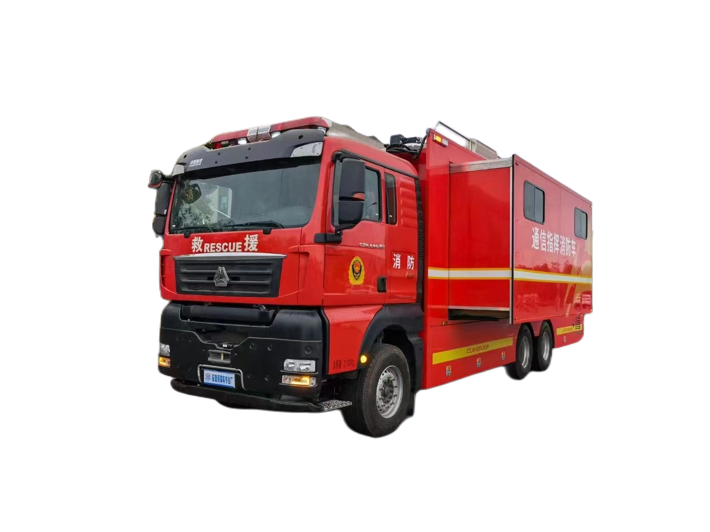 重汽豪沃6×4重型卫星通信指挥车
